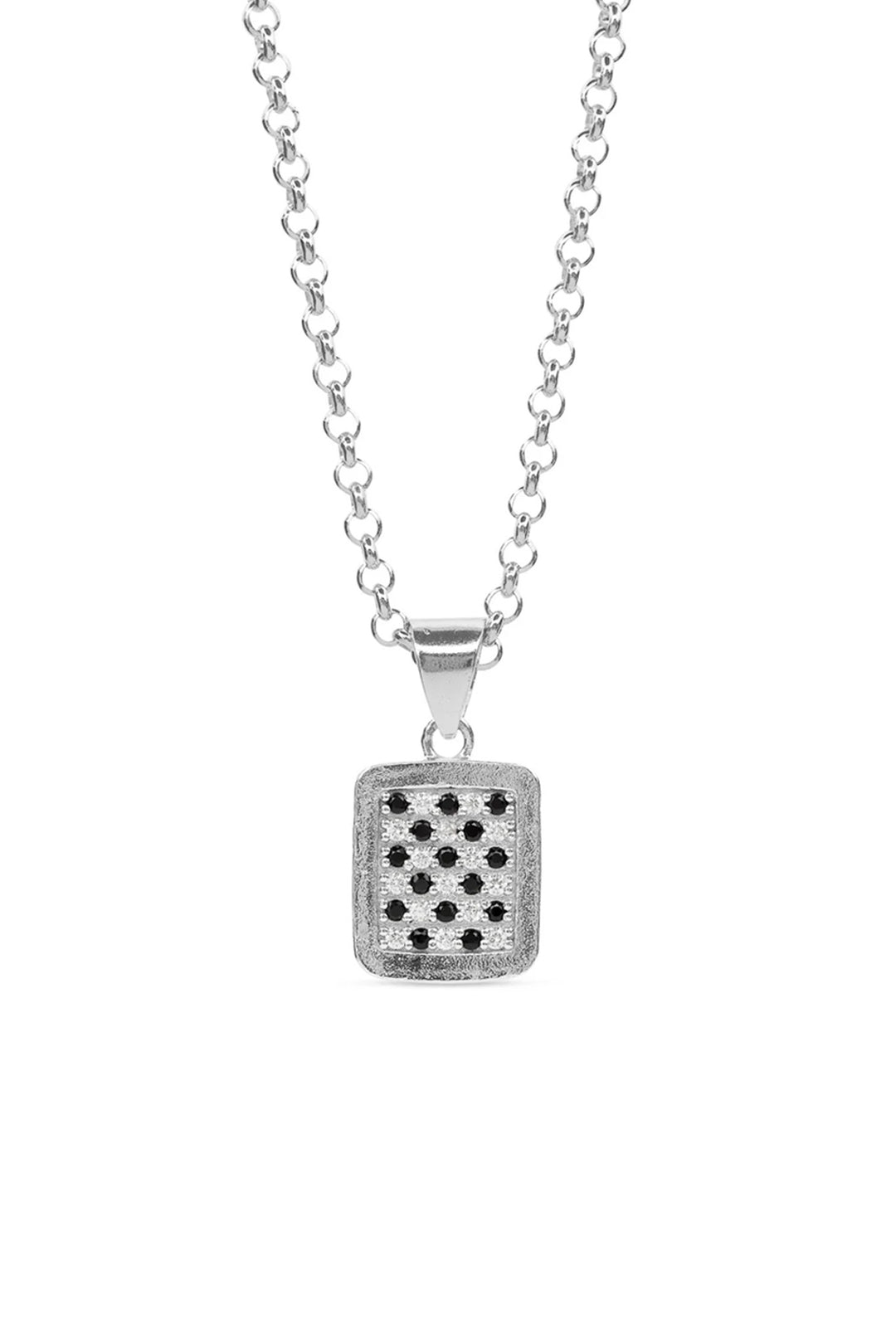 Pavé Chess Necklace