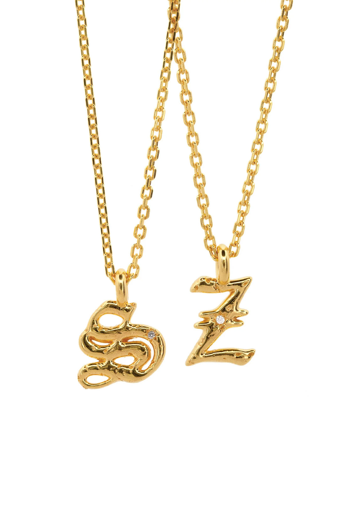 Alphabet Icon Necklace - Twin Kit | Gold
