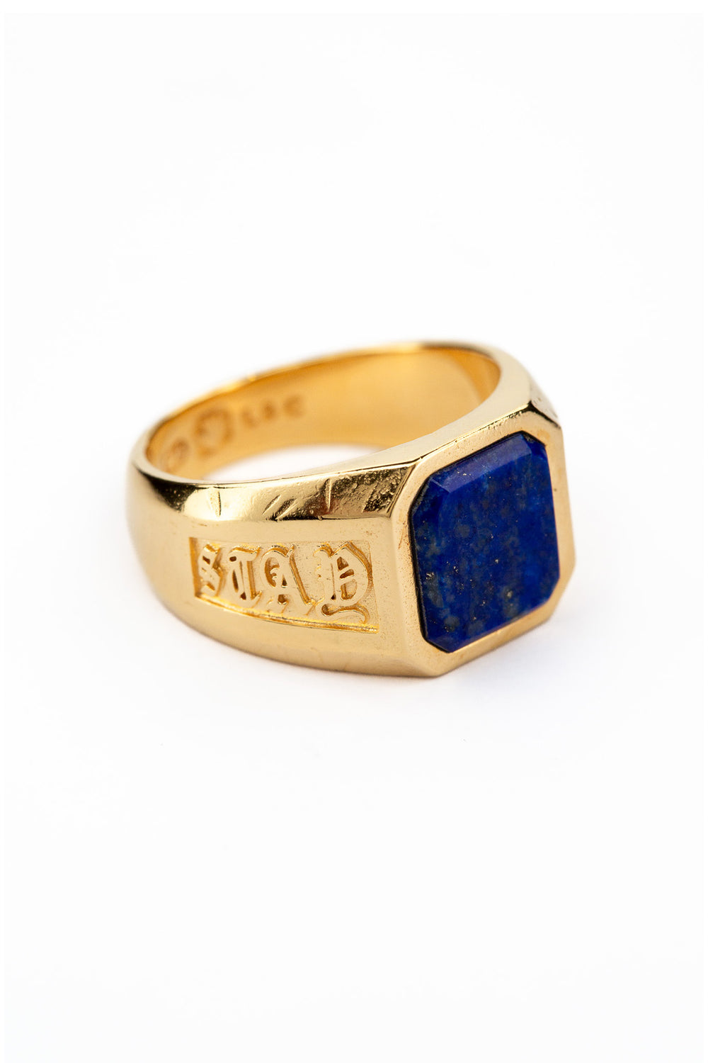 Stay Lucky Signet -  Lapis Lazuli | Gold