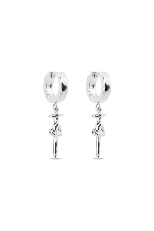 Stabbed Heart Earrings