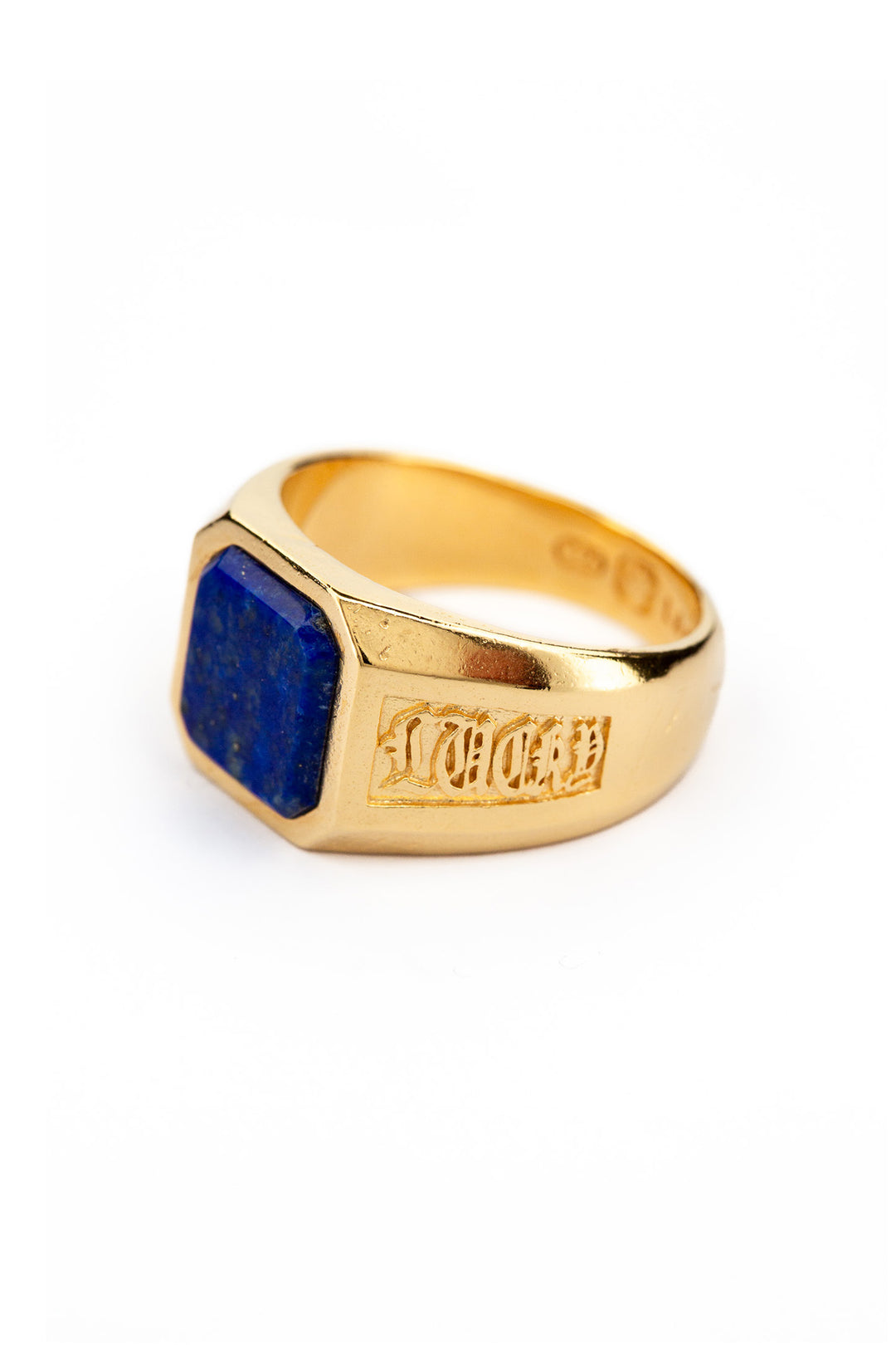 Stay Lucky Signet -  Lapis Lazuli | Gold