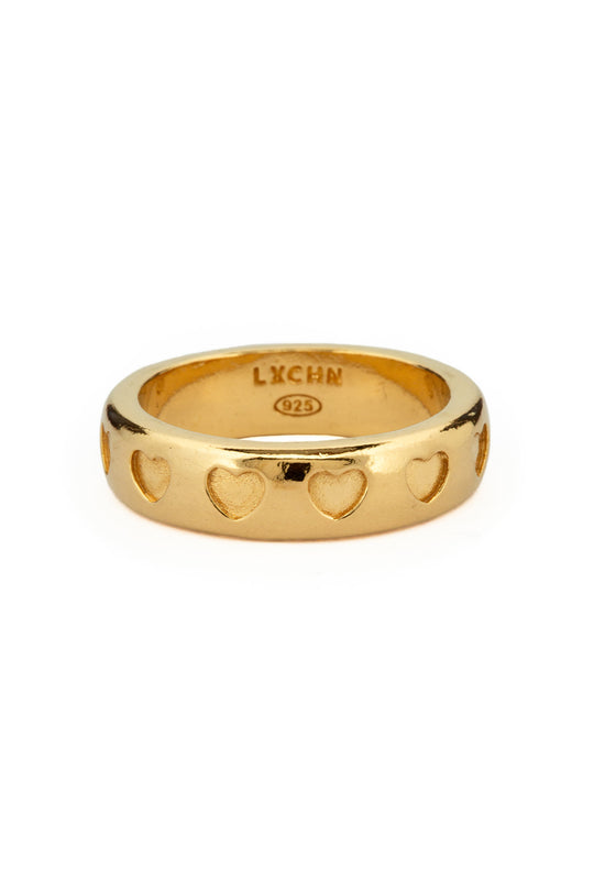 Hearts xo ll Ring | Gold