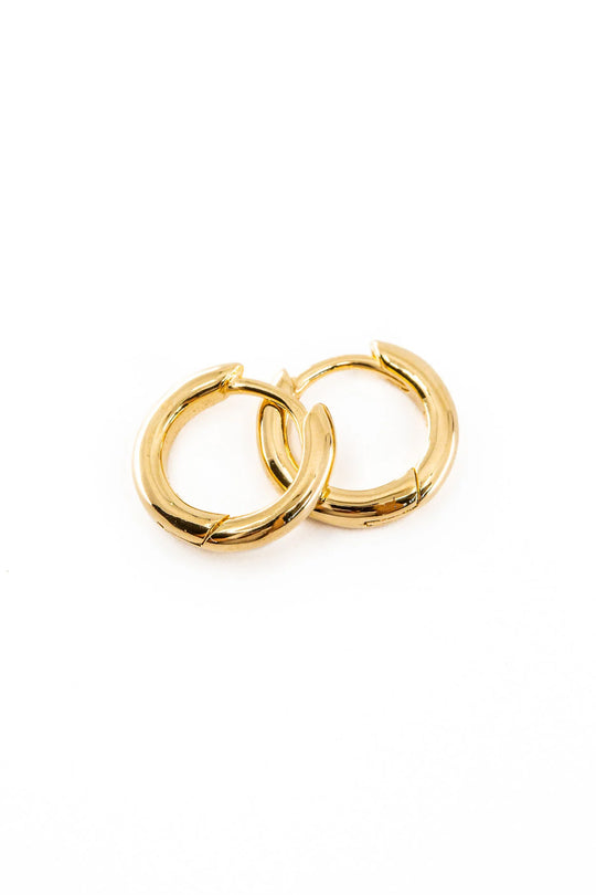 Staple Huggie Earrings | Gold