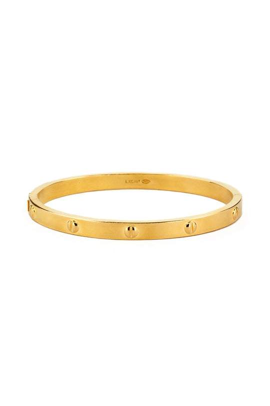 Industrial Cuff Bracelet | Gold