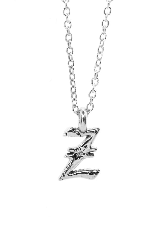 Alphabet Icon Necklace | Silver
