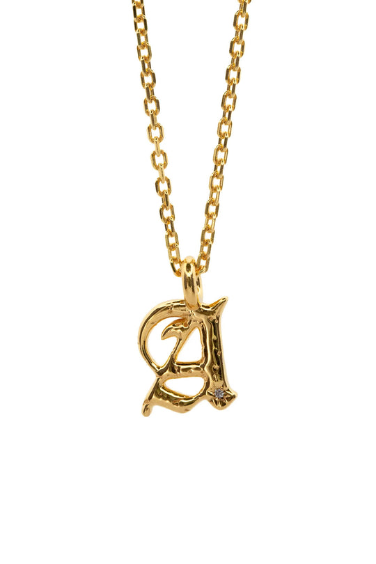 Alphabet Icon Necklace | Gold