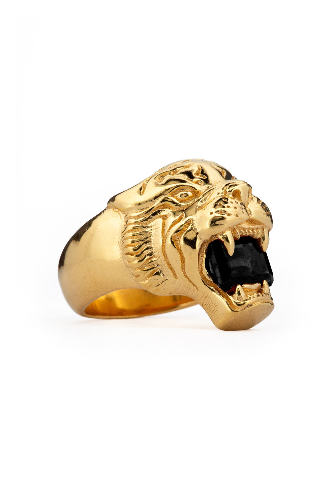 Love Kills Signet - Black Zircon | Gold