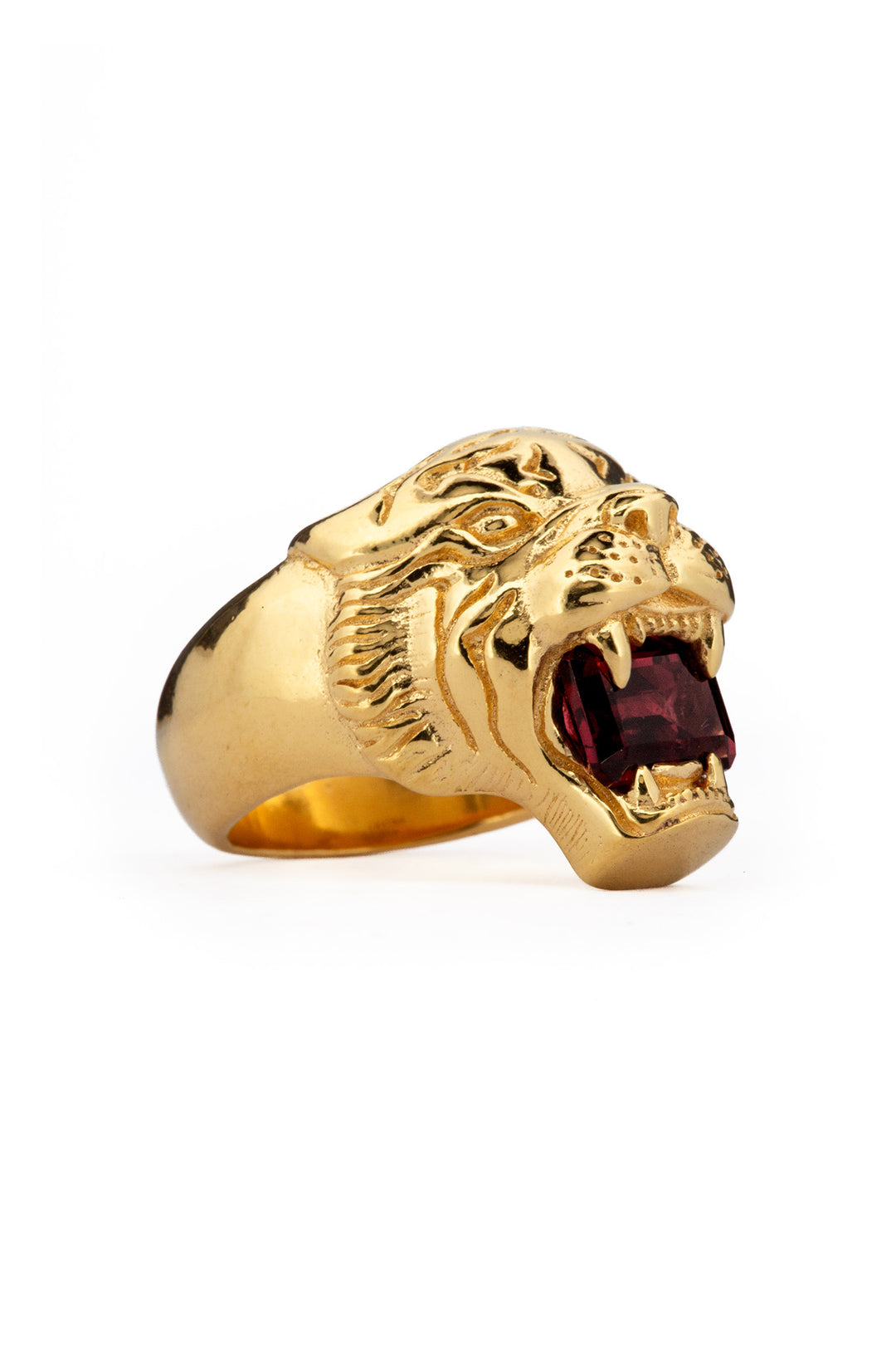 Love Kills Signet - Garnet | Gold