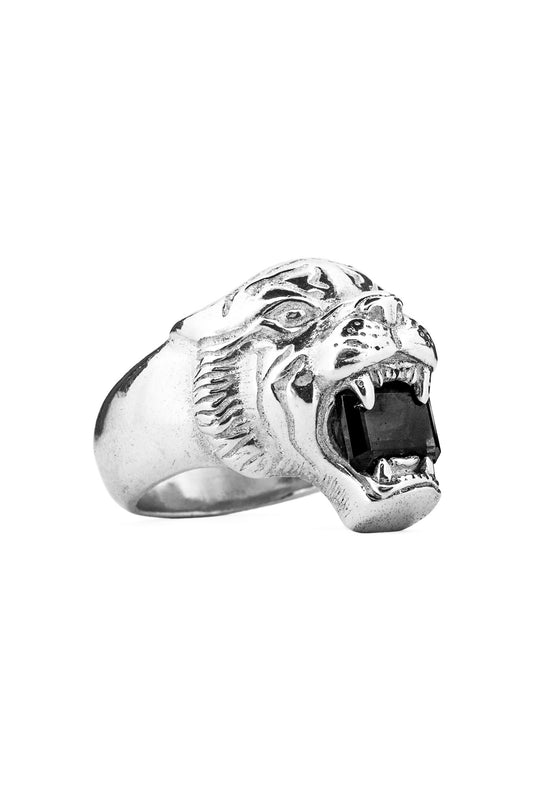 Love Kills Signet - Black Zircon
