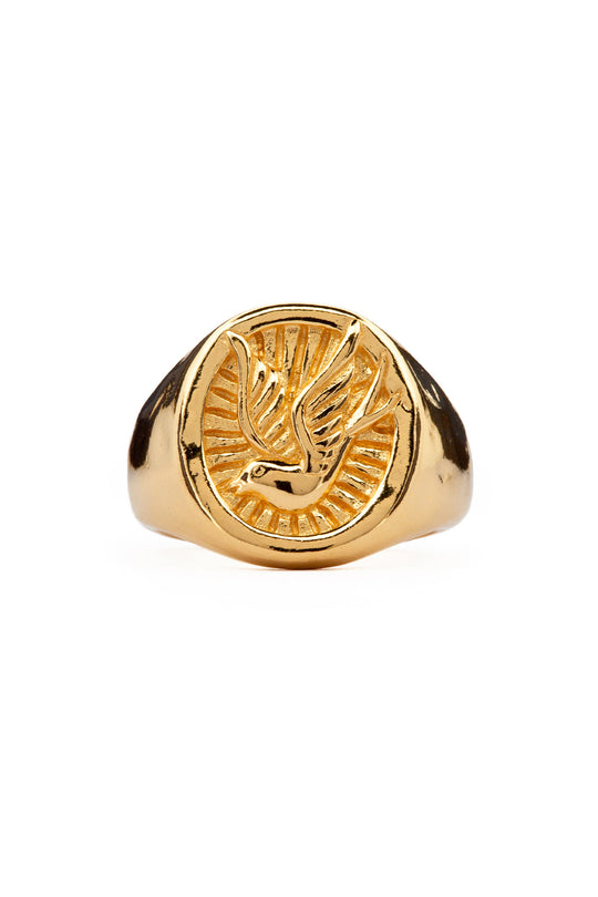 Swallow Signet | Gold