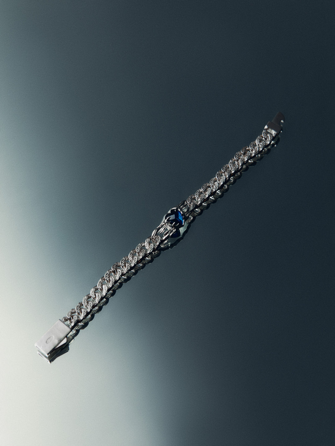 Flaming Heart Bracelet - Blue Sapphire