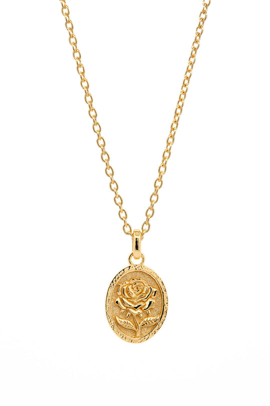 Rose Necklace I Gold