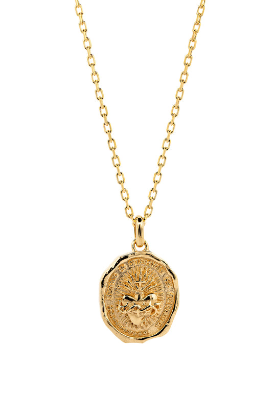 Sacred Heart Necklace I Gold