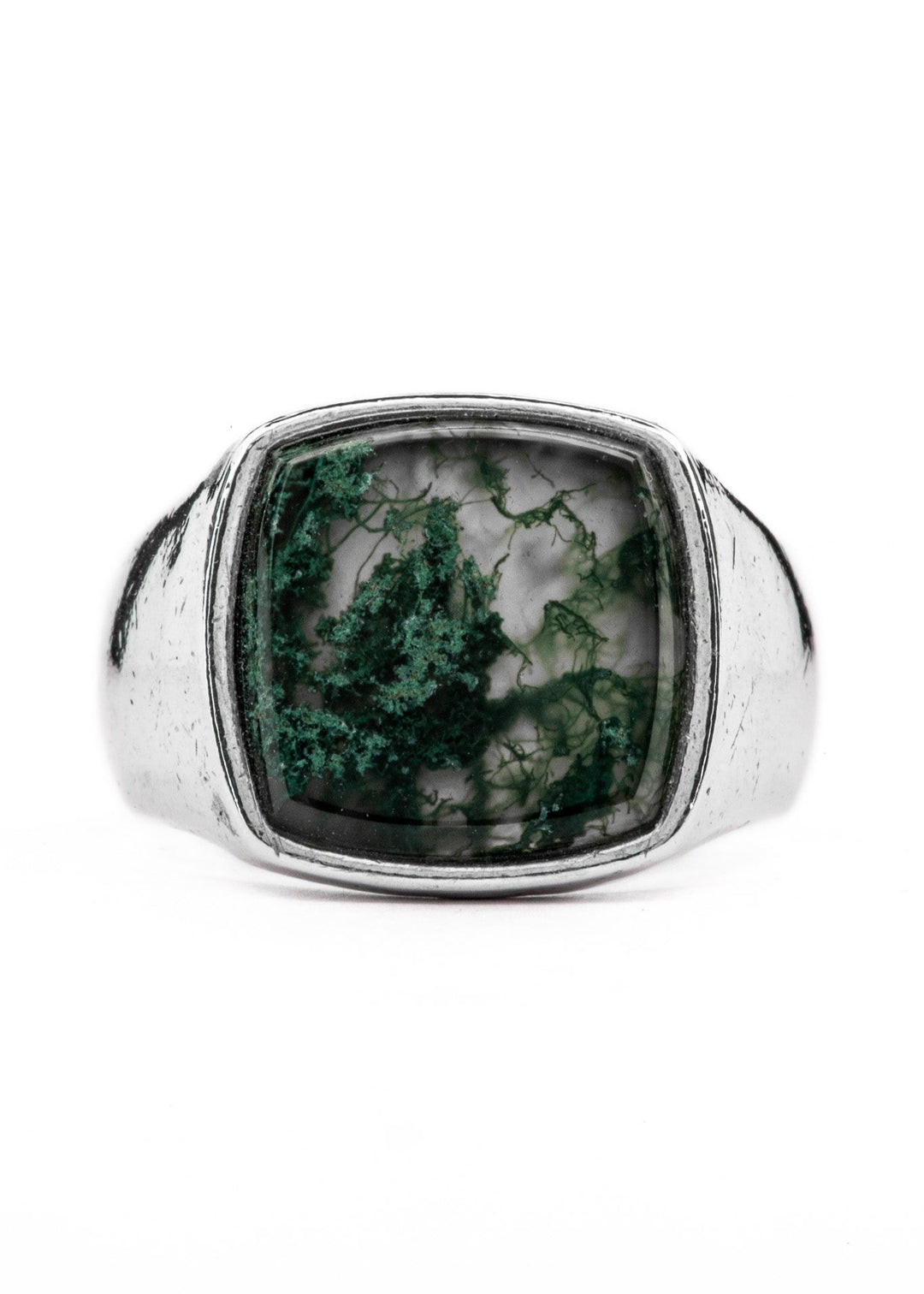 Creed Ring - Moss Agate