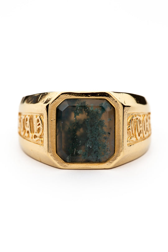 Stay Lucky - Moss Agate | Gold