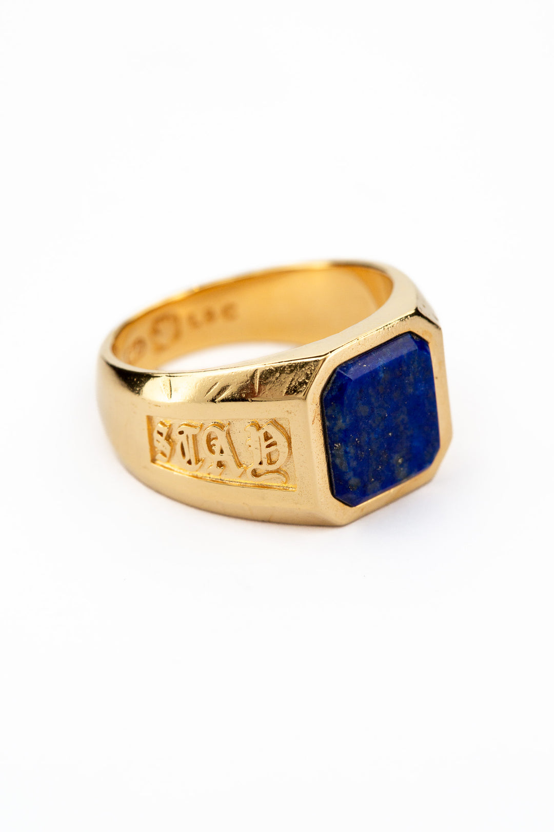 Stay Lucky Signet -  Lapis Lazuli | Gold