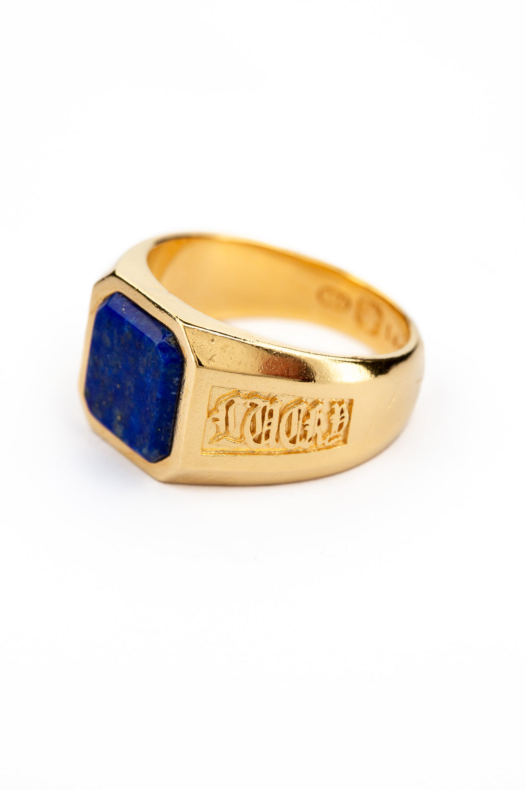Stay Lucky Signet -  Lapis Lazuli | Gold