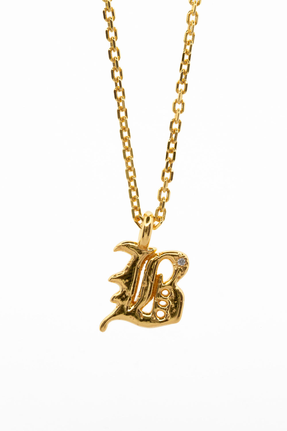 Alphabet Icon Necklace Gold