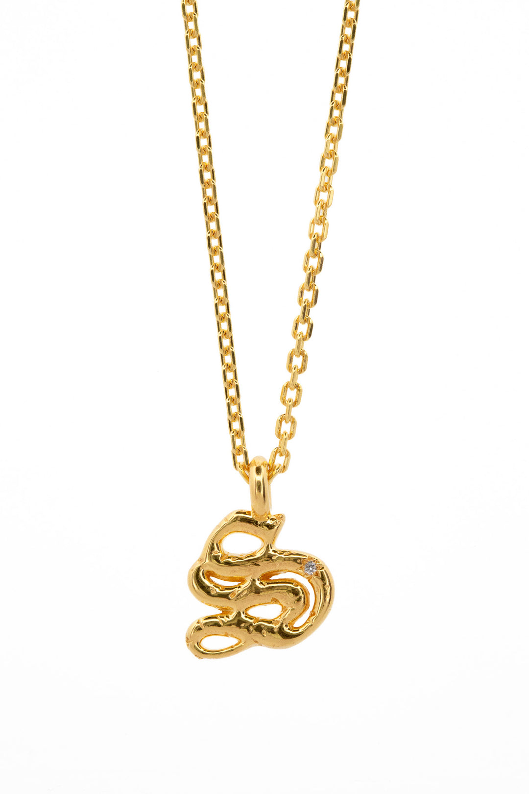 Alphabet Icon Necklace Gold