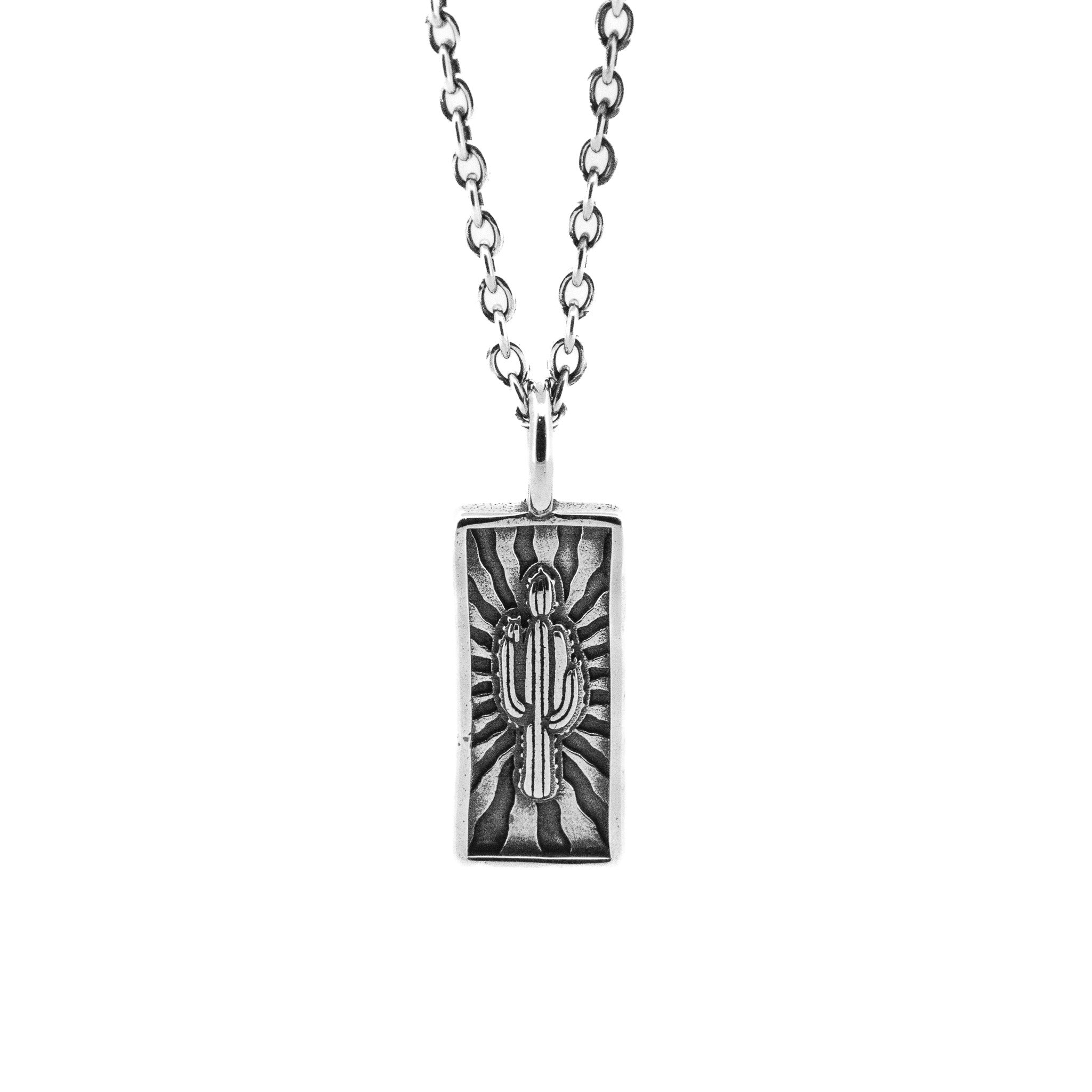 Cactus necklace clearance silver