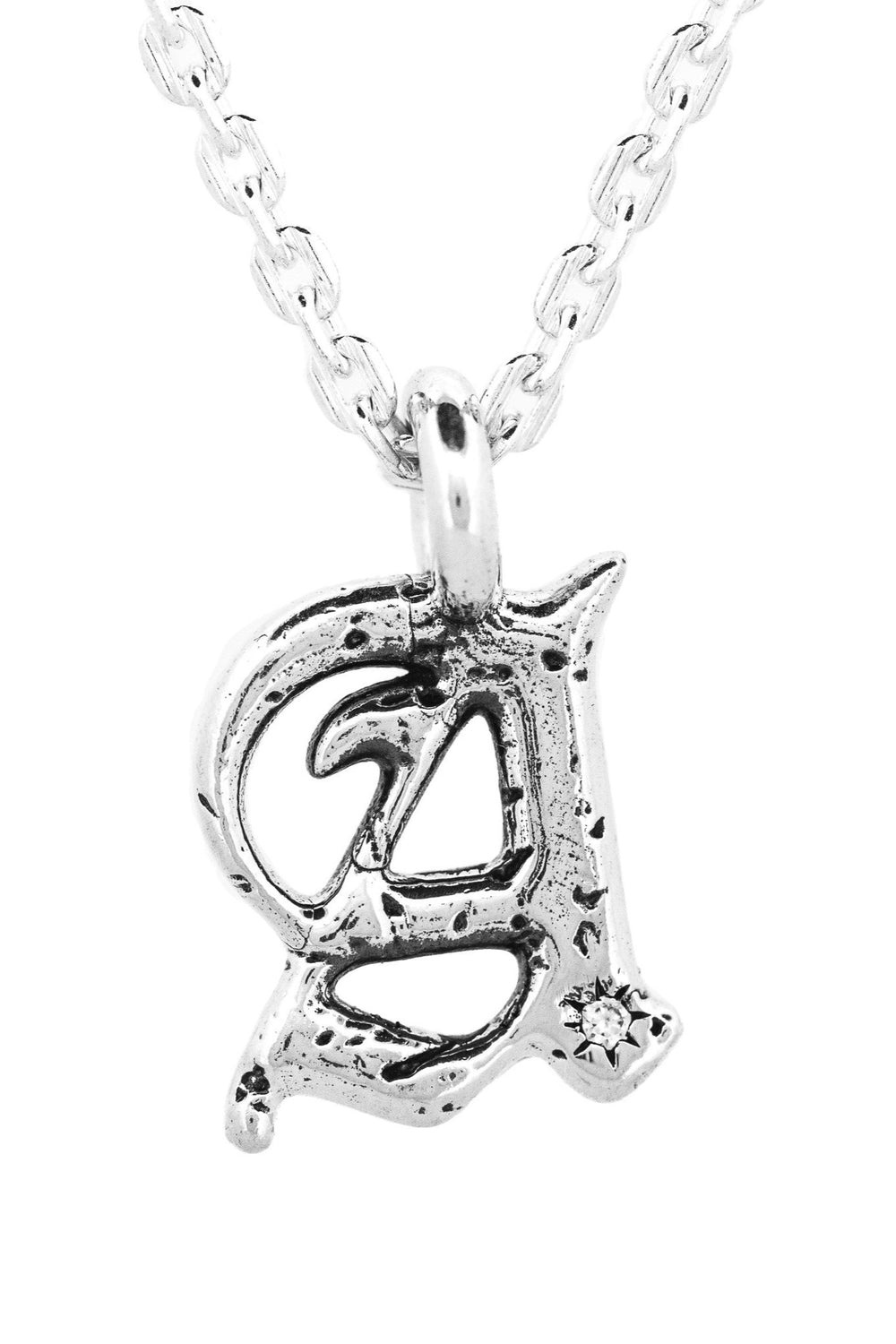 Alphabet Icon Necklace | Silver