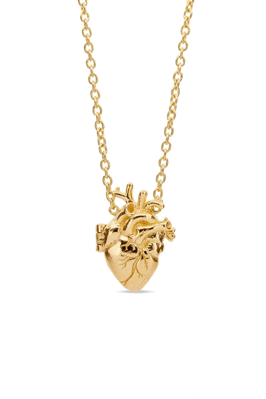 Anatomical Heart Locket | Gold