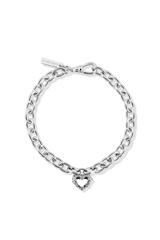 Barbwire Heart Locket Bracelet