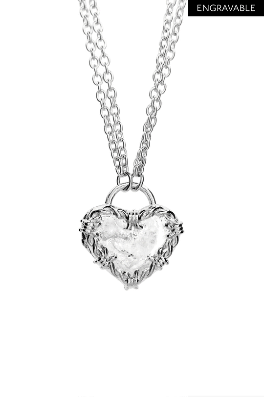 Barbwire Heart Locket