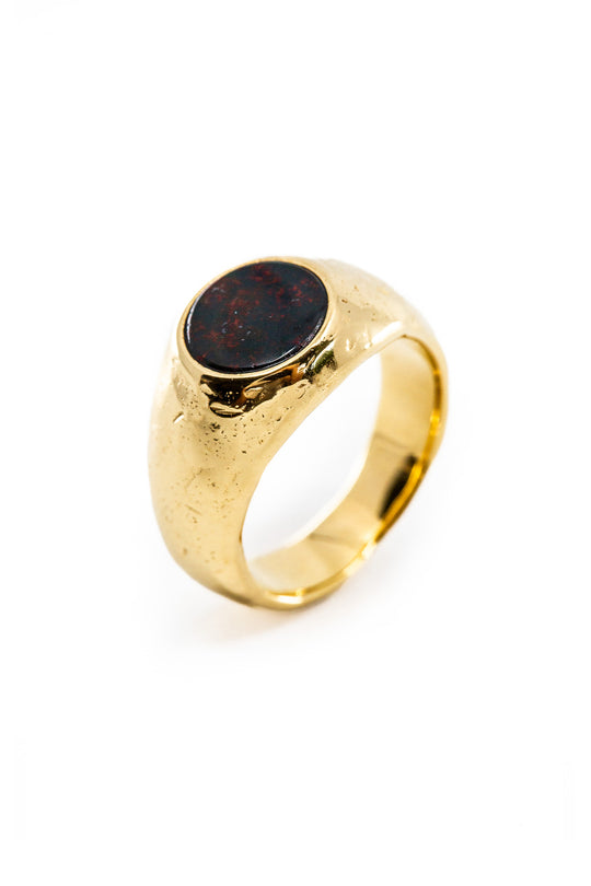 Blood Stone Signet | Gold