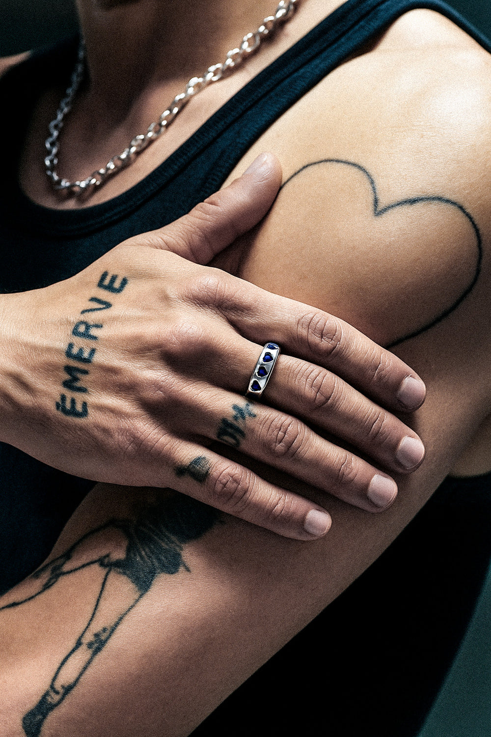 Hearts xo Ring - Sapphire