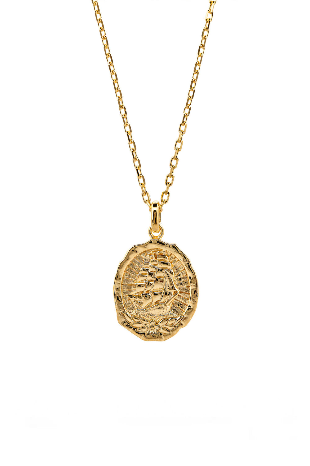 Homebound Necklace (Double Sided) I Gold