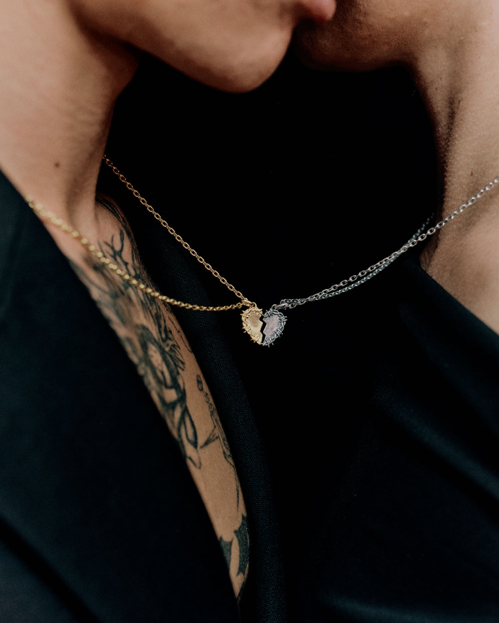 Breakable Heart Necklace | Gold + Silver