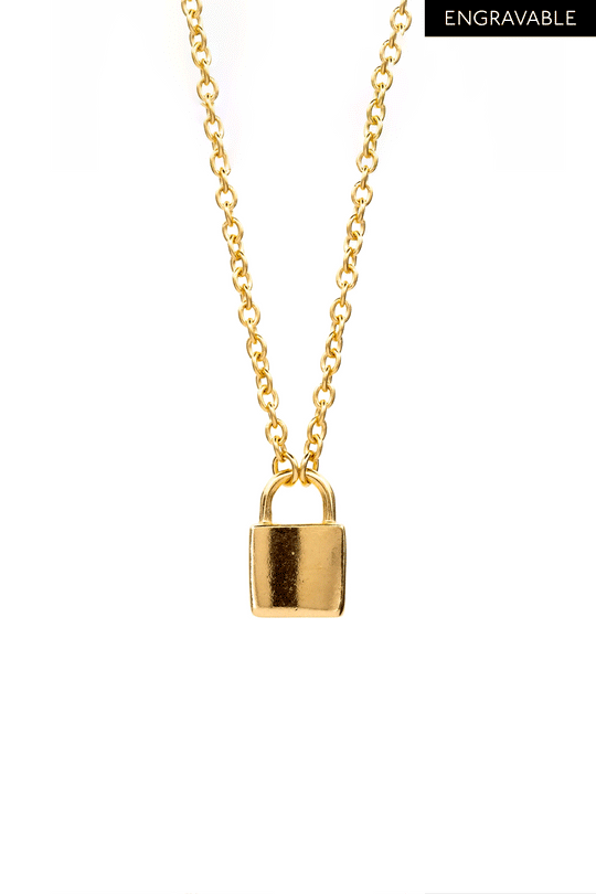 Lil' Lock and Key Necklace - Twin Kit | Gold