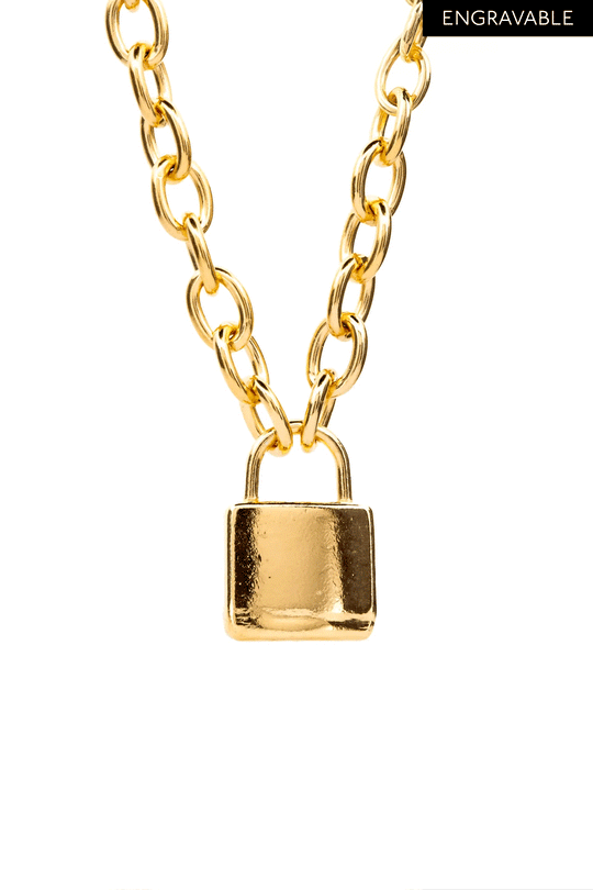 Lock and Key Necklace - Twin Kit | Gold