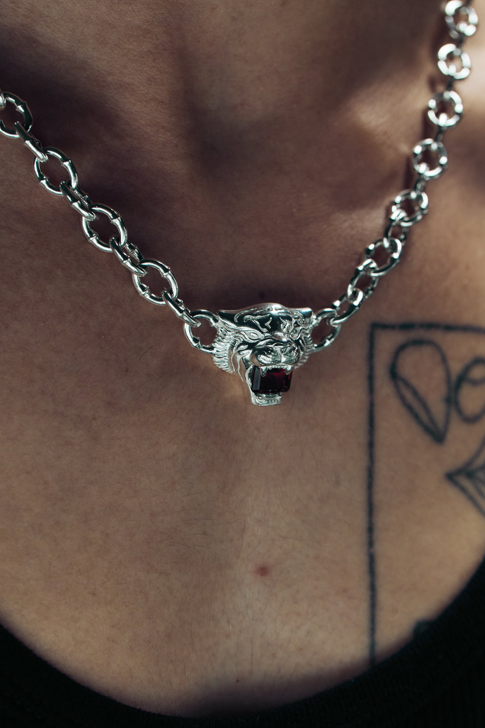 Love Kills Necklace - Garnet