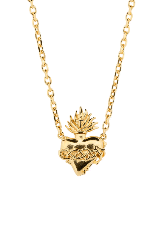 Sacred Heart Locket I Gold