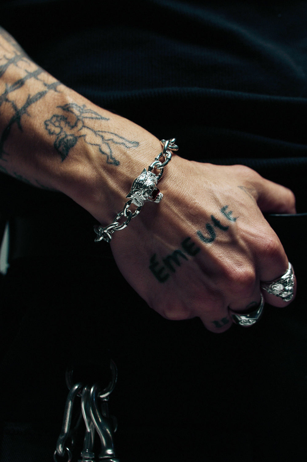 Love Kills Bracelet - Garnet