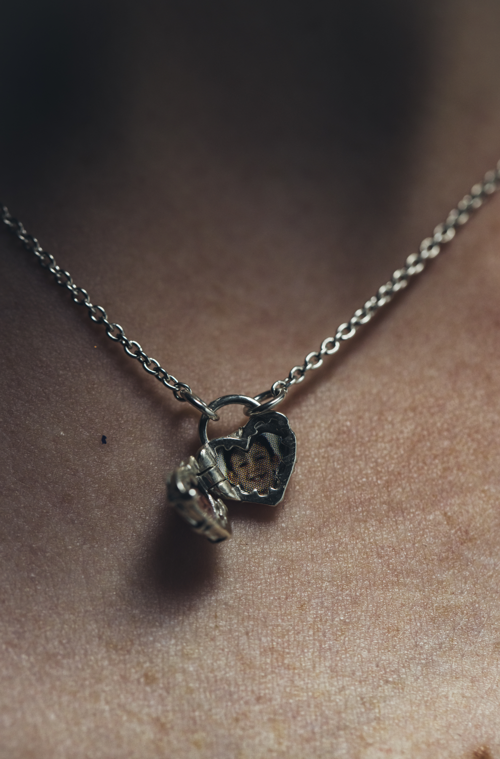 Lil' Barbwire Heart Locket