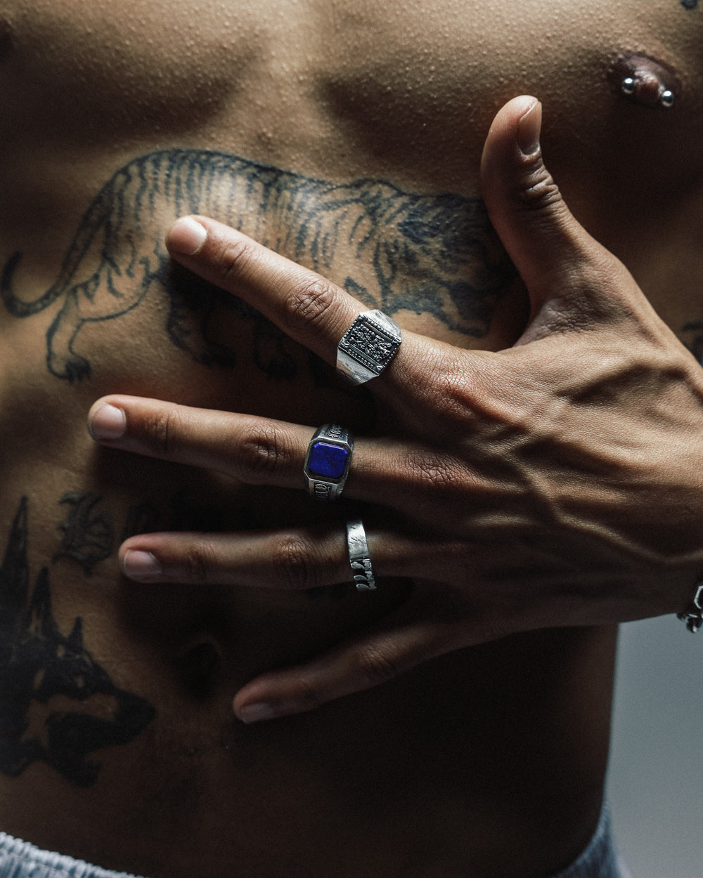 Stay Lucky Signet - Lapis Lazuli