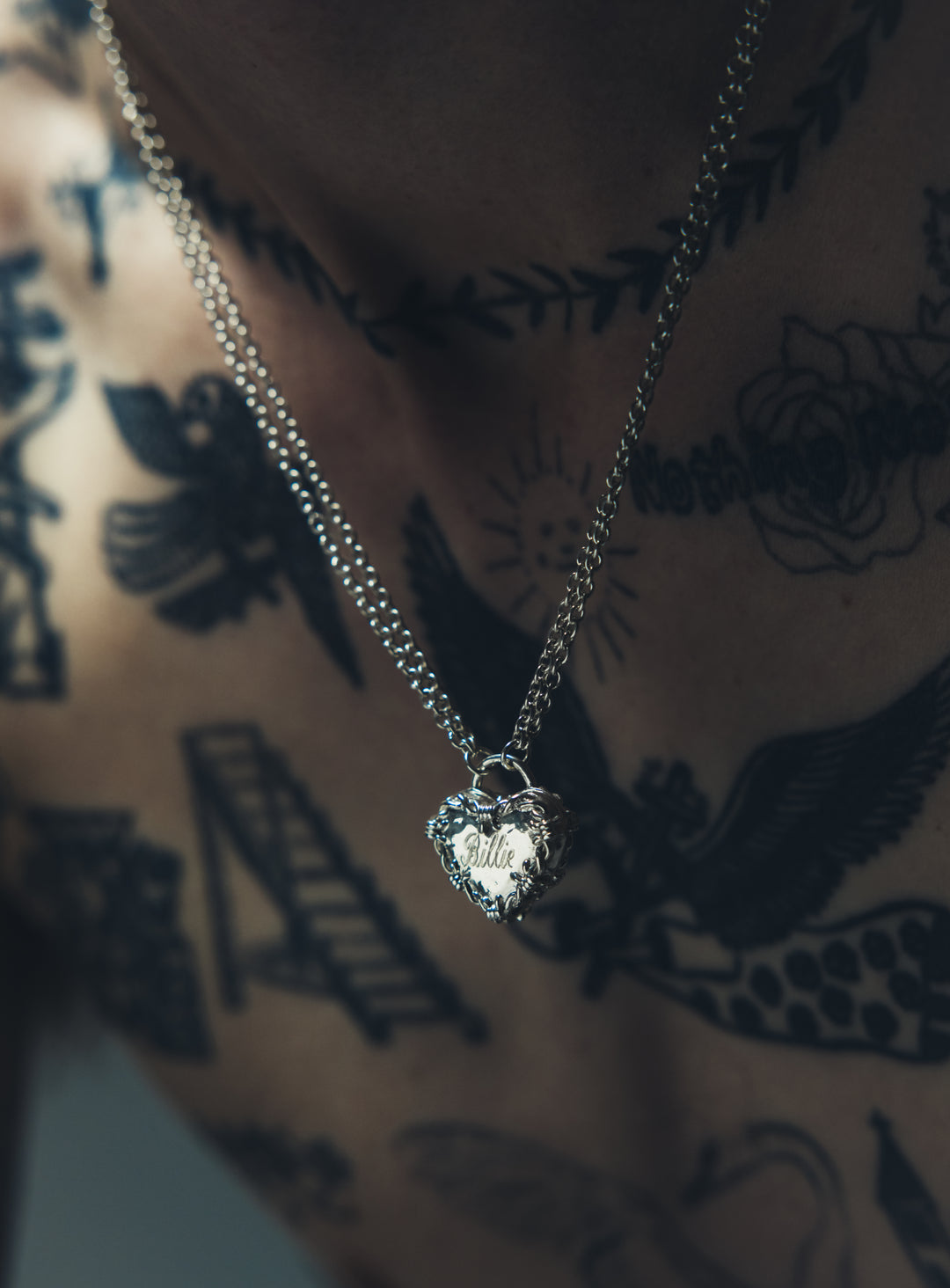 Barbwire Heart Locket