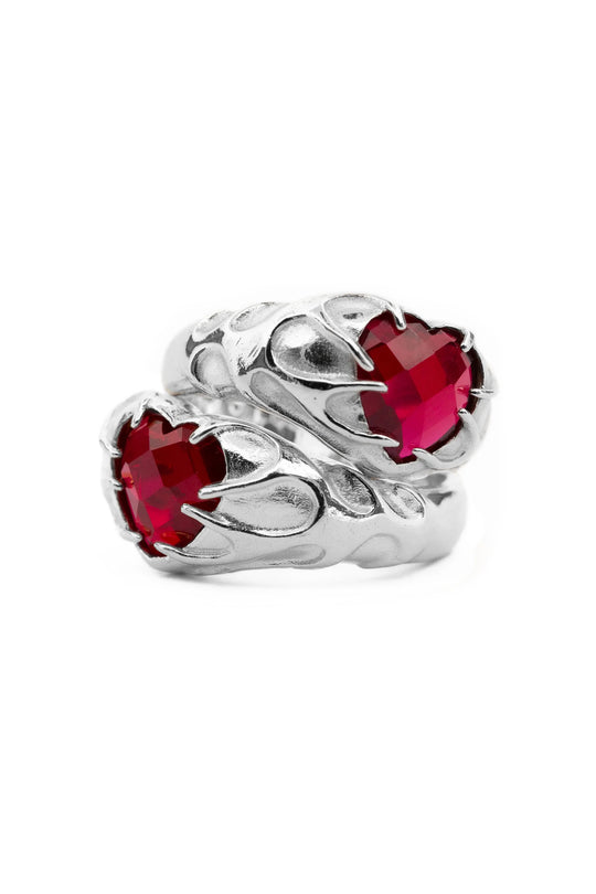 Flaming Heart Signet - Twin Kit | Silver