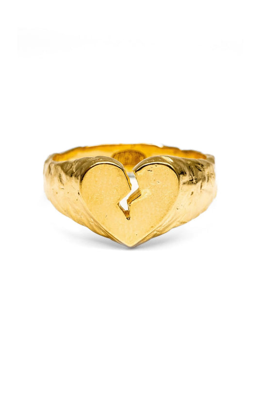 Broken Heart Signet I Gold