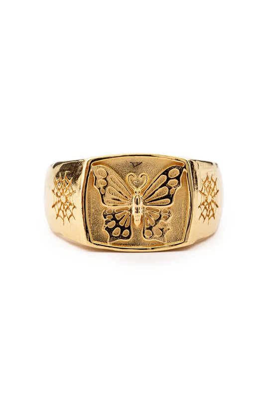 Butterfly Signet I Gold