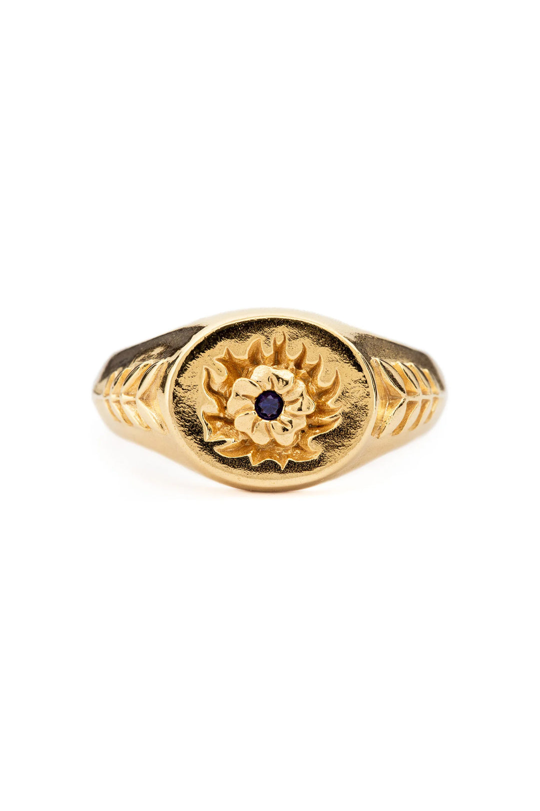 Violets Are Blue Signet I Gold