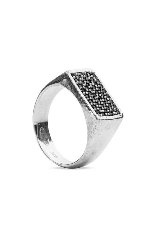 Pavé Midnight Signet