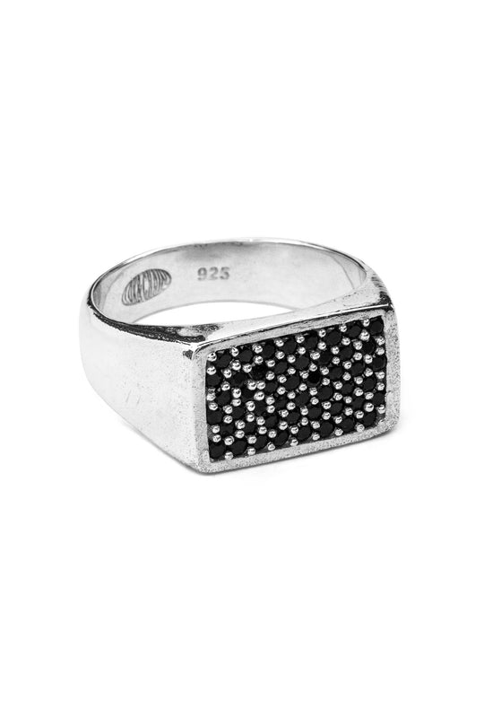 Pavé Midnight Signet
