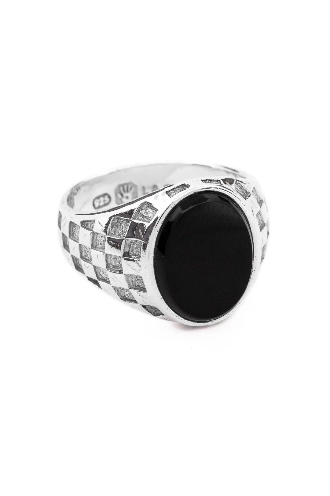 Checkered Signet - Onyx