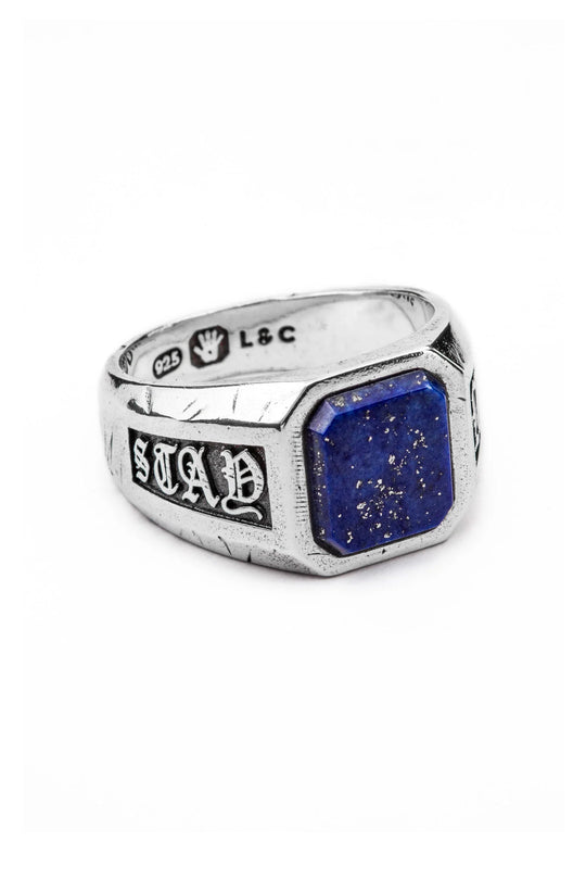 Stay Lucky Signet - Lapis Lazuli